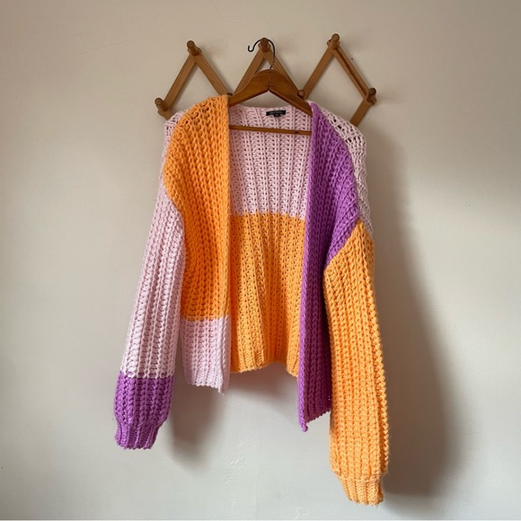 wild fable Sweaters - Wild Fable Multicolor Color Block Cardigan